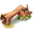 Tocón seco (elefante marrón)