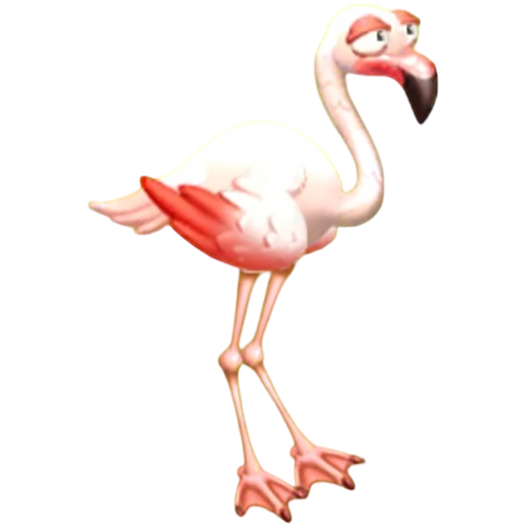 Розовый фламинго