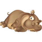 Коричневый бегемот