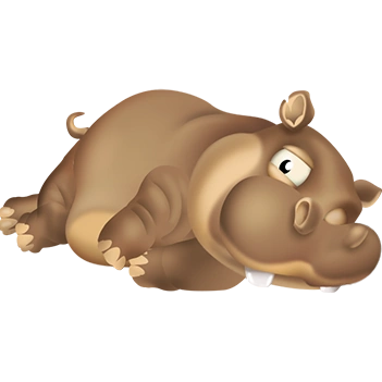 Коричневый бегемот