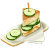 Gurkensandwich