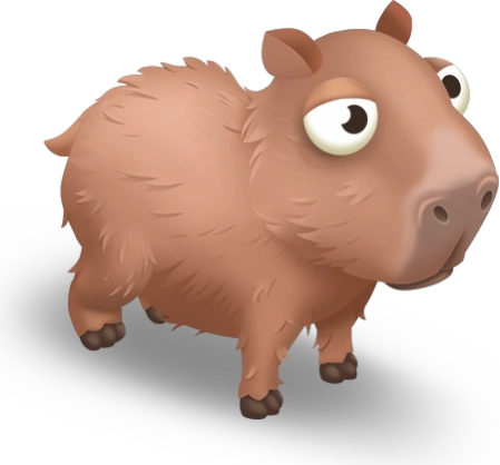 Детёныш рыжей капибары