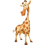 Brown giraffe