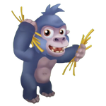 Gray baby gorilla