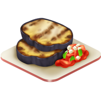 Grilled eggplant