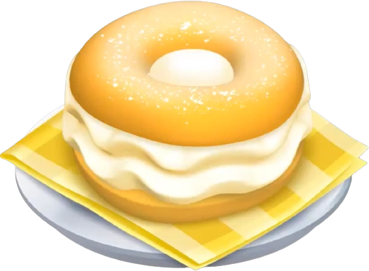 Пончик с кремом