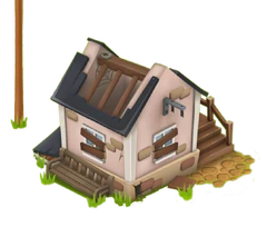 So sieht ein Gemeinschaftshaus vor der Reparatur aus.