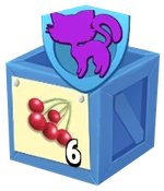 Flagged crate for neighbors