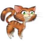 Полосатая кошка