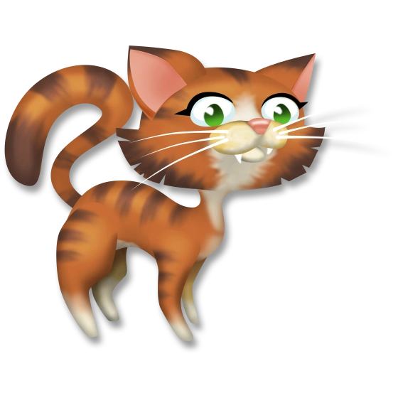 Полосатая кошка