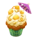 Tropical cupcake