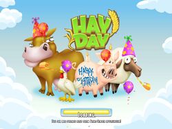 Birthday loading screen