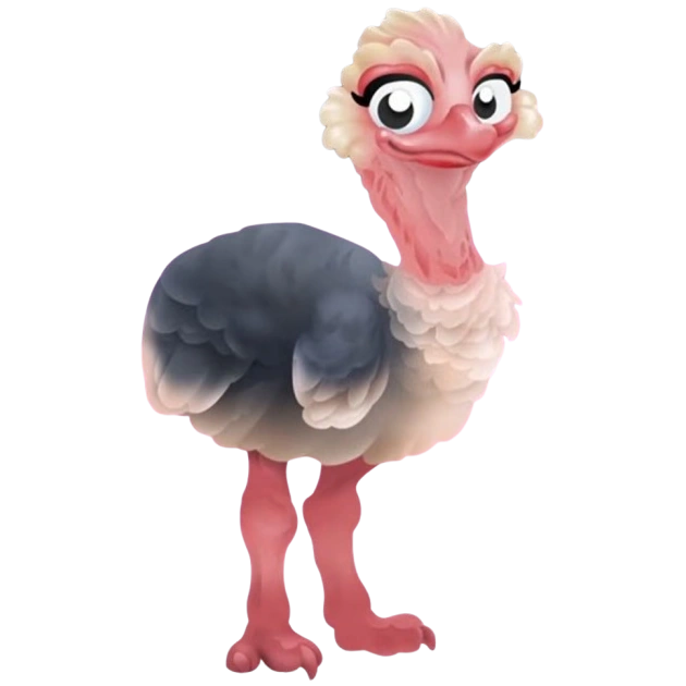 Серый страусёнок