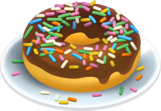 Пончик с посыпкой