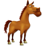 Гнедой конь