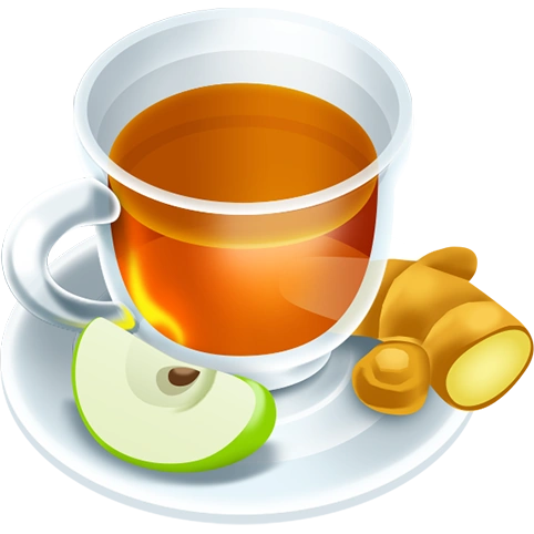 Яблочно-имбирный чай