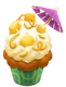 Tropischer Cupcake
