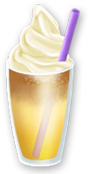 Банановое холодное латте