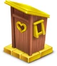 Goldenes Plumpsklo