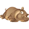 Hipopótamo marrón