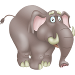 Gray elephant