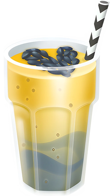 Смузи с чёрным кунжутом