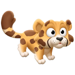 Yellow cheetah cub