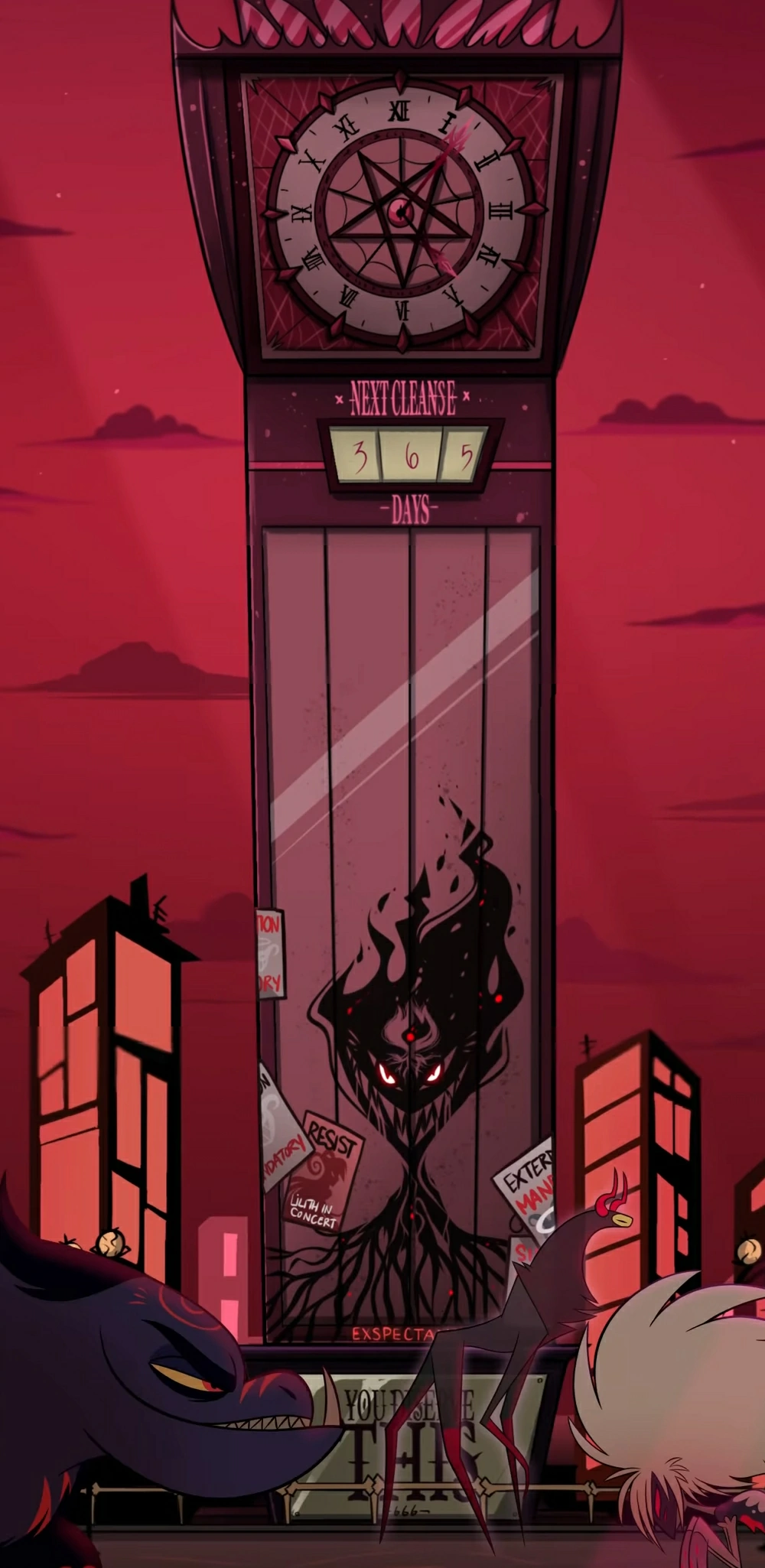 Pentagram City Clock Tower Hazbin Hotel Journey To The Light Fanon the-worst-hazbin-hotel-wiki-hazbin-hotel-journey-to-the-light-youtube
