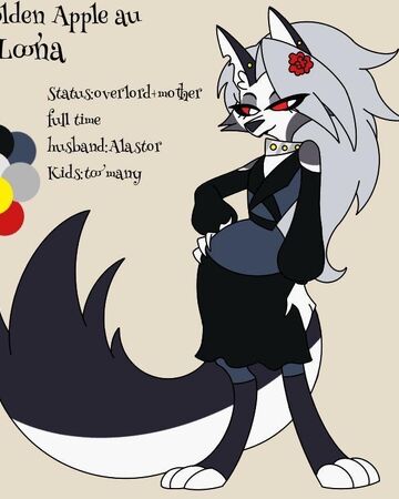 Loona Golden Apple Hazbin Hotel Fankid Au Wiki Fandom She is the receptionist of i.m.p and is also the adoptive daughter of blitzo. loona golden apple hazbin hotel