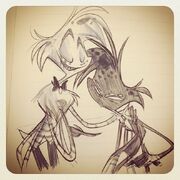Angel and Arackniss sketch