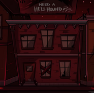 Apartment exterior in the Helluva Boss pilot