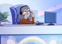 Kind Elderly Receptionist
