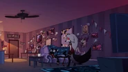 Apartment interior (lamp on)