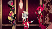 Charlie teaches Pentious to apologize to Alastor