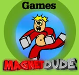 A game on the website based on the block called "Magnet Dude".