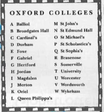 Oxford colleges