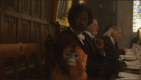 Clarke Peters and the golden monkey