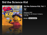 Sid the Science Kid on The iTunes Store