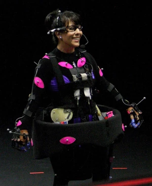 Misty Rosas on the set of Sid the Science Kid