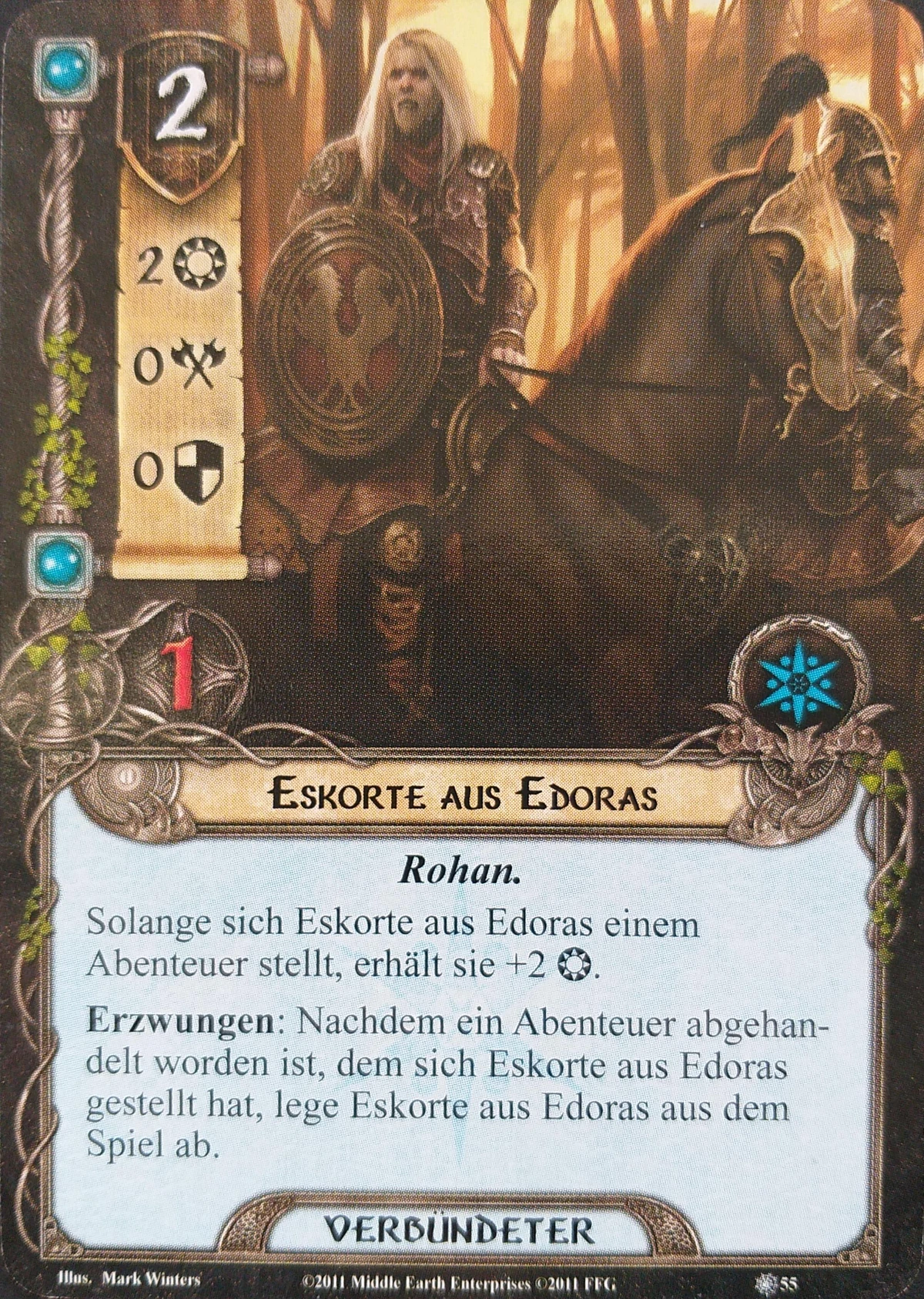 Eskorte aus Edoras Der Herr der Ringe Das Kartenspiel Wiki Fandom