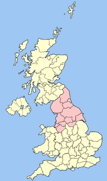 Northern England within the UK