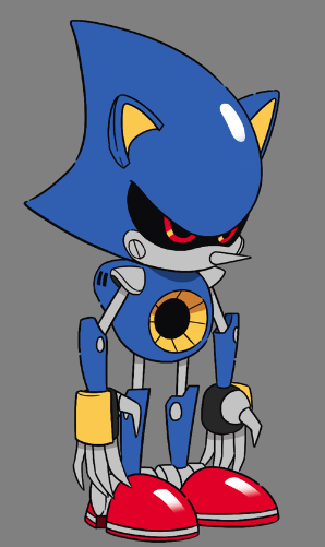 Look At This Cool Art I Found of Classic Sonic and Classic Metal Sonic