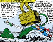 Superboy and sea monster