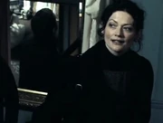 Mary checks out the building.