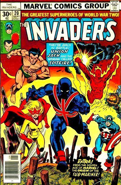 MARVEL COMICS THE INVADERS # 9 3RD APPEARANCE OF BARON BLOOD! VS UNION JACK