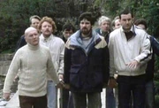 Bill leading the blind.