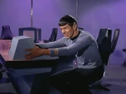 Spock is having a "me" moment.