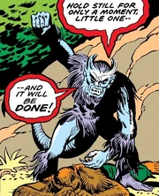 Werewolf fights Krogg