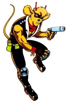 Figurine biker mice from mars 93 throttle : Achat occasion | Figurines Galoob Bon état