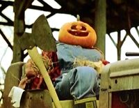 Pumpkin scarecrow